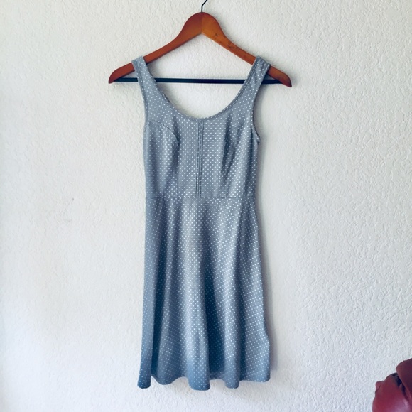 Xhilaration Dresses & Skirts - Grey and White Polka Dot Skater Dress
